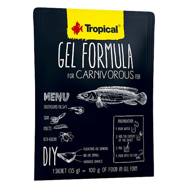 Tropical Gel Formule voor Carnivore, 1000 ml/ 3x35 gram