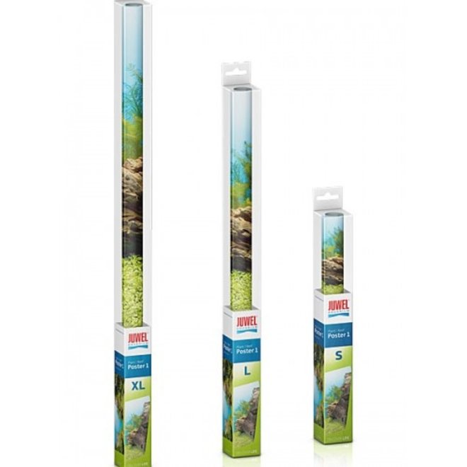 Juwel achterwand poster 1 XL 150x60 cm onderwaterlandschap / rotsmotief