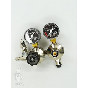 Aqua-Noa CO2 tweetraps dubbele kamer drukregelaar M+ voor hervulbare flessen