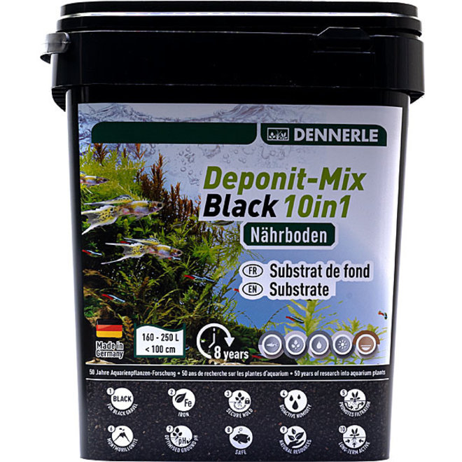 Dennerle Deponit-Mix black 10 in 1 voor aquaria 160-250 liter 9,6 kg