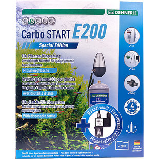 Dennerle Carbo START E200 Special Edition CO2 set met wegwerpfles tot 200 liter