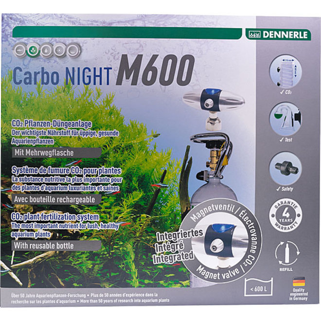 Dennerle Carbo NIGHT M600 CO2 set met hervulbare fles tot 600 liter