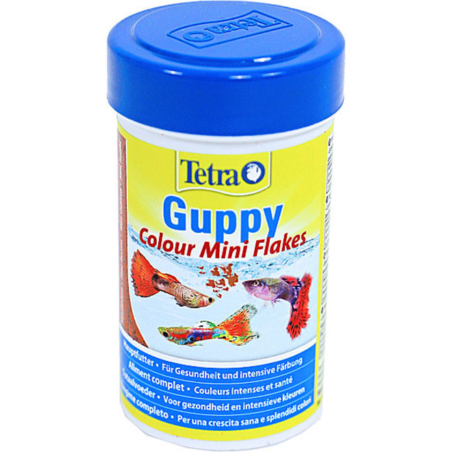 Tetra Guppy Colour Mini vlokken 100 ml, vlokkenvoer