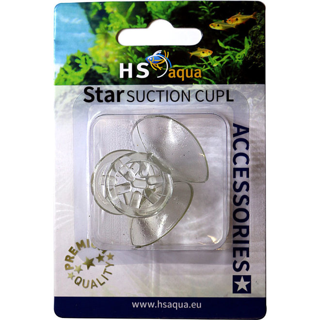 HS Aqua sterzuignap 9/12 mm 2 stuks transparant