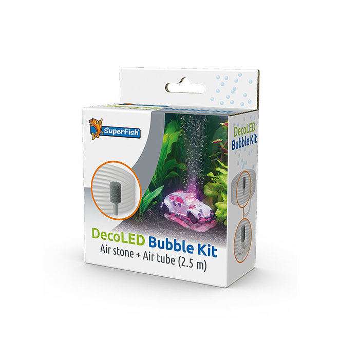 Superfish Deco LED Bubble kit bruissteen