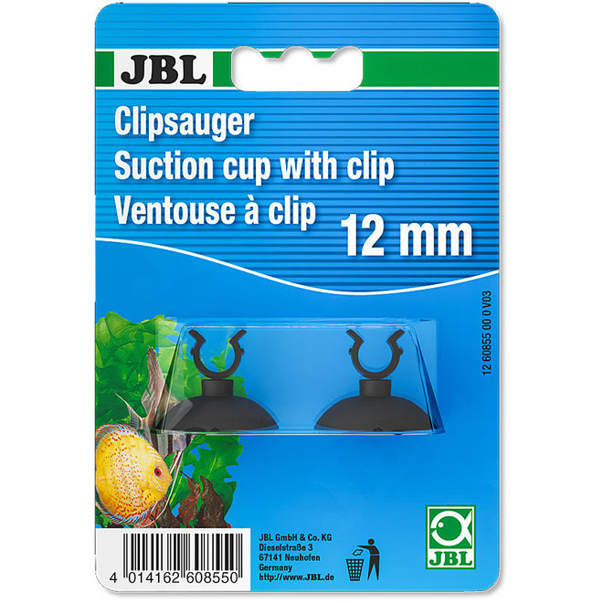 JBL Universele zuignap met klem 12 mm (2 stuks)