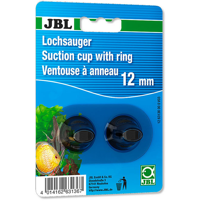 JBL Zuignap met Klem 11-12 mm (2 stuks)