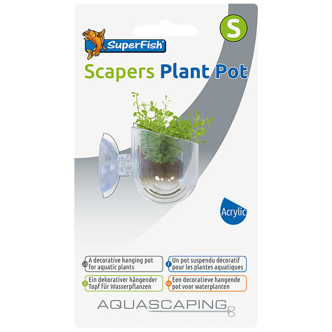 Superfish Scapers Plant Pot klein