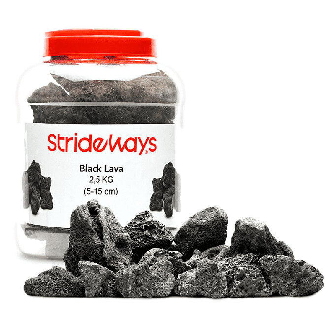 Strideways Black Lava Stones bottle