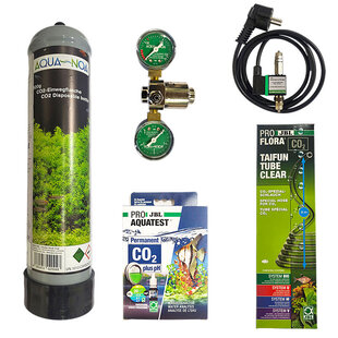 APO Basis CO2 systeem wegwerpfles 600 gram met dubbele manometer