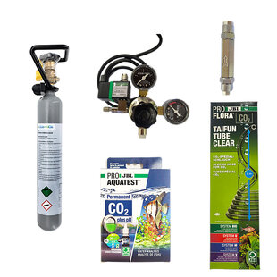 APO Profi CO2 systeem hervulbare fles 500 gram dubbele manometer