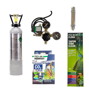 APO Profi CO2 systeem hervulbare fles 2 kg dubbele manometer