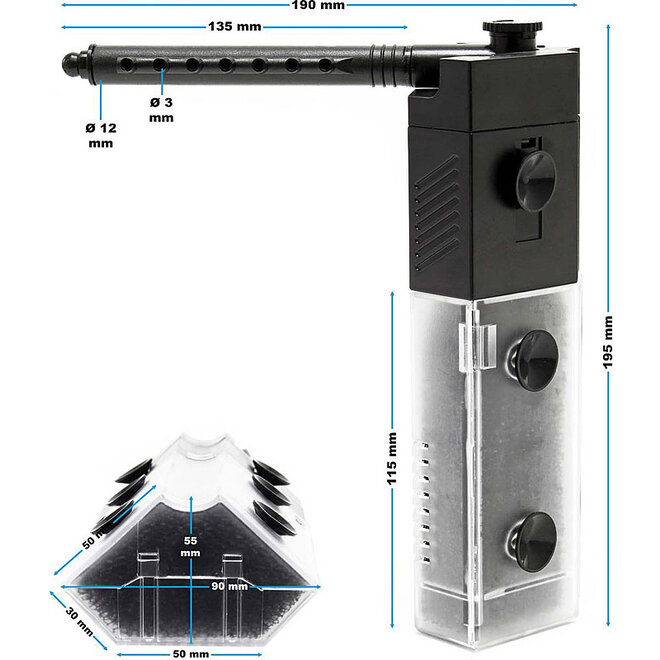 SunSun JP-093 Hoekfilter 30-70 liter