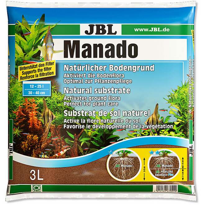 JBL Manado, natuurlijke aquariumbodem