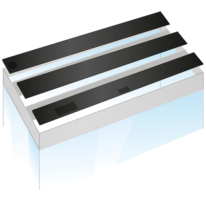 Juwel kleppenset 3 delig zwart voor Rio 290