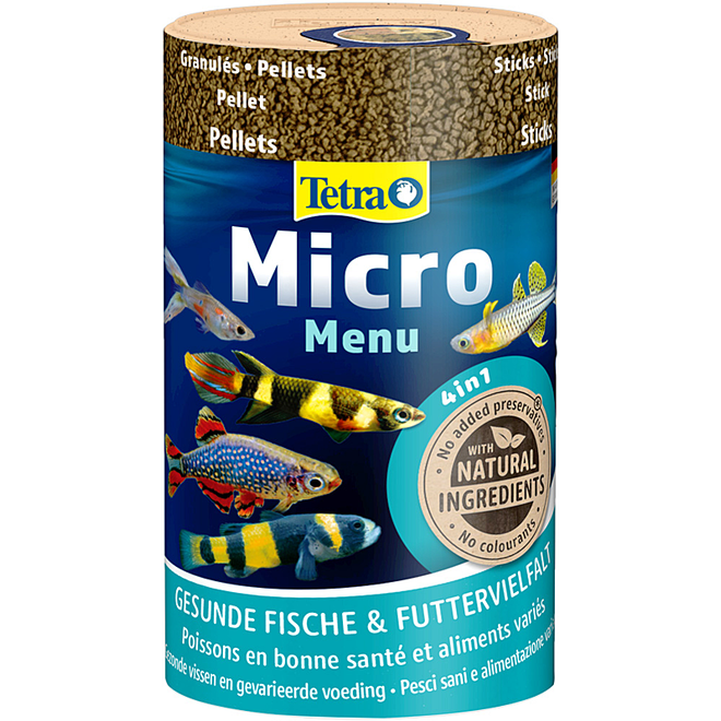 Tetra Micro Menu 100 ml, hoofdvoer 4 soorten