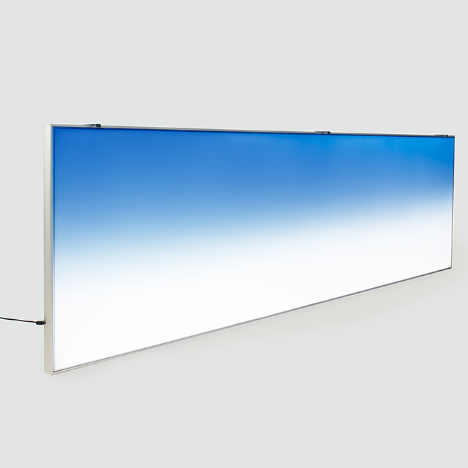 Lightground blauw-wit, glasdikte 10 mm