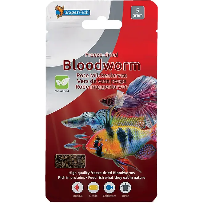 Superfish Freeze Dried Blood Worms