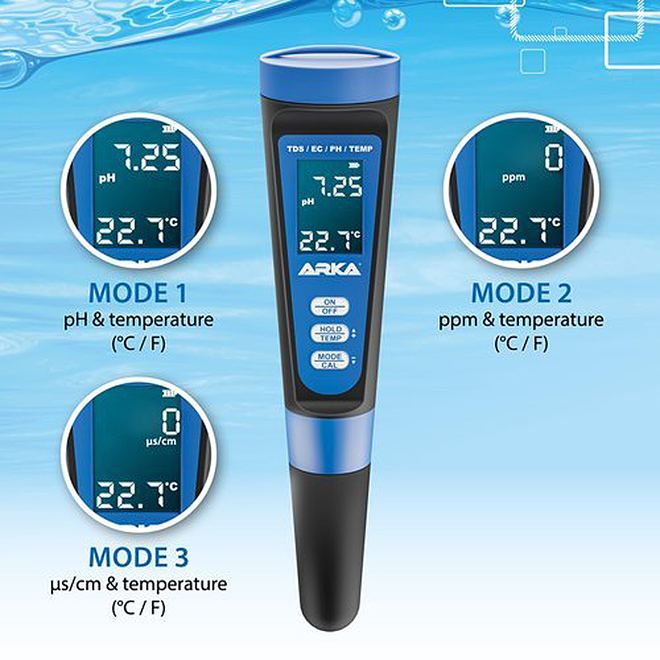 Arka myAqua pH/TDS/EC meter