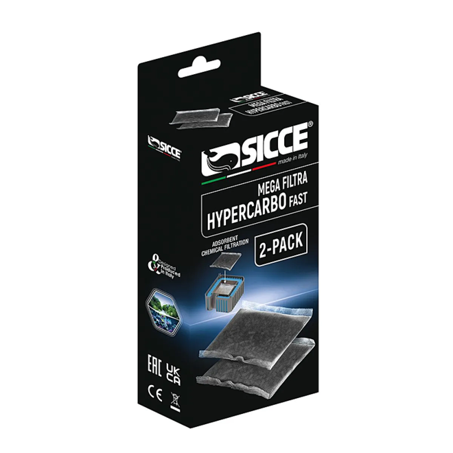 Sicce Mega Filtra Hypercarbo fast 2 stuks