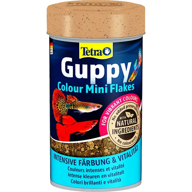 Tetra Guppy Colour Mini vlokken 100 ml, vlokkenvoer