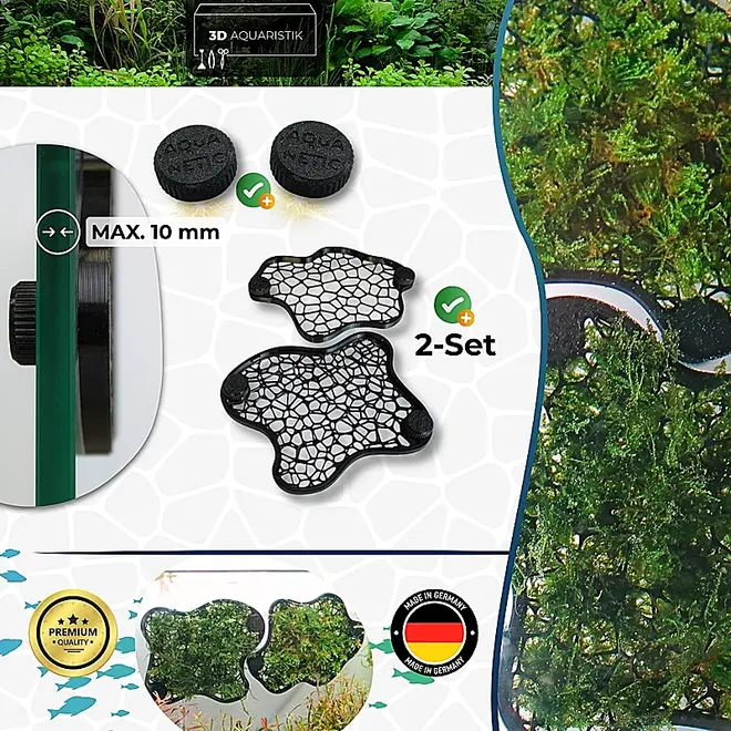 3D Aquaristik 2x Moswanden Natural Edition (excl. mos)