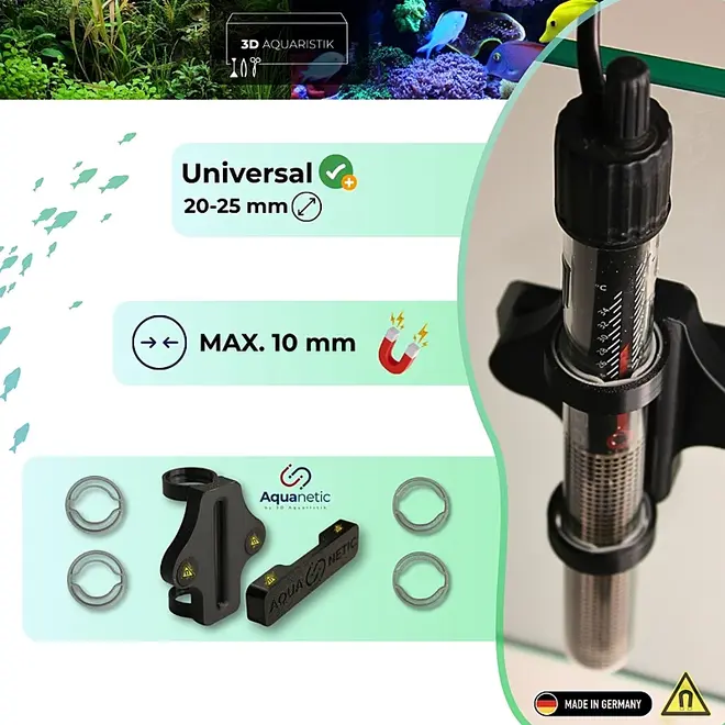 3D Aquaristik Universele Magnetische Verwarming Houder