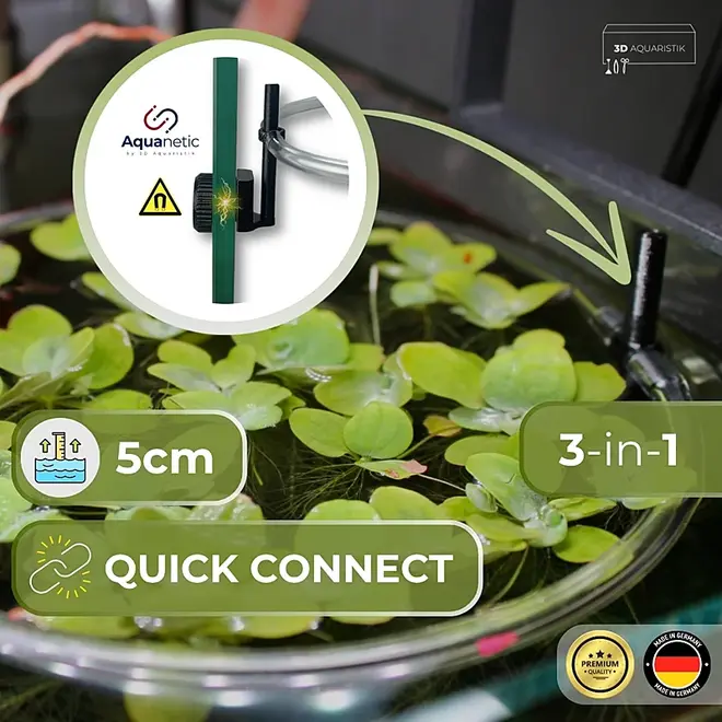 3D Aquaristik Drijvende voeder- en plantenring met magneethouder