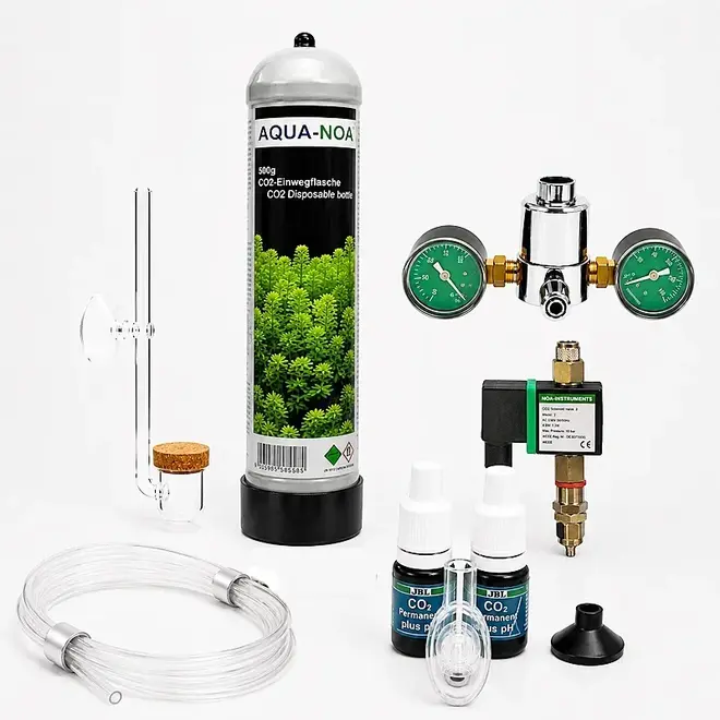 Aquaplantsonline CO2 Set Basic met wegwerpfles 600 gram