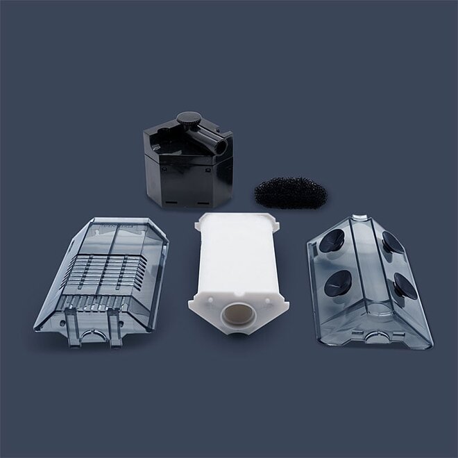 Dennerle Nano Corner Filter 40 incl. 2 filterelementen – waarvan 1 gratis