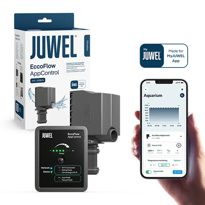 Juwel EccoFlow AppControl, slimme regelbare aquariumpomp
