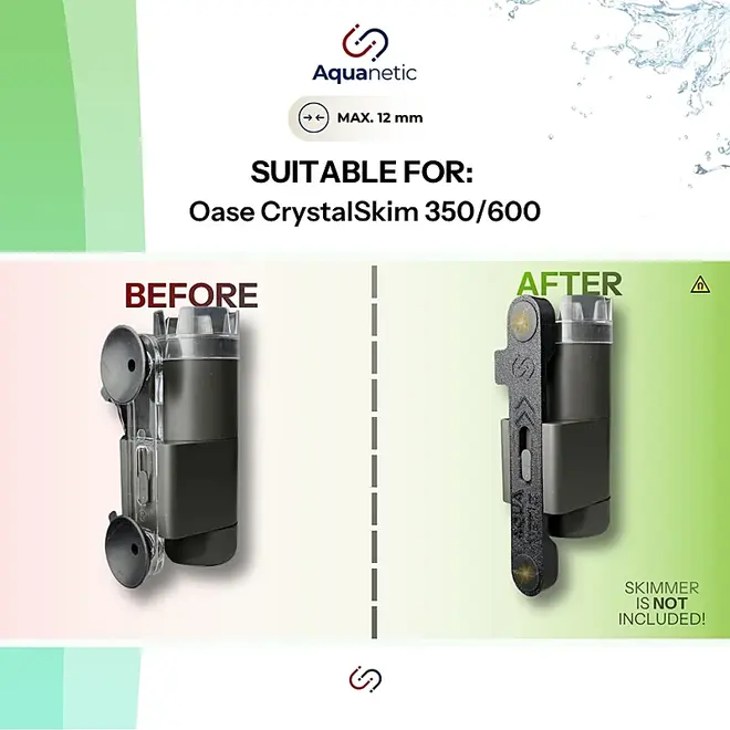 3D Aquaristik Magneethouder voor Oase CrystalSkim 350