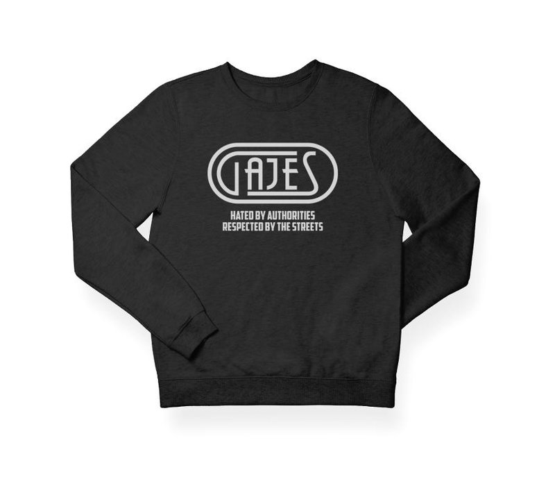 Sweater Hated By Authorities Logo Black/White