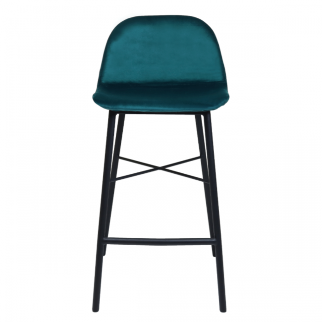 Kick Collection Barkruk Jeff - Velvet Blauw