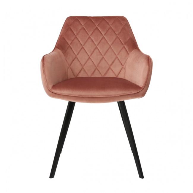 Kick Collection Eetkamerstoel Karl Velvet - Roze