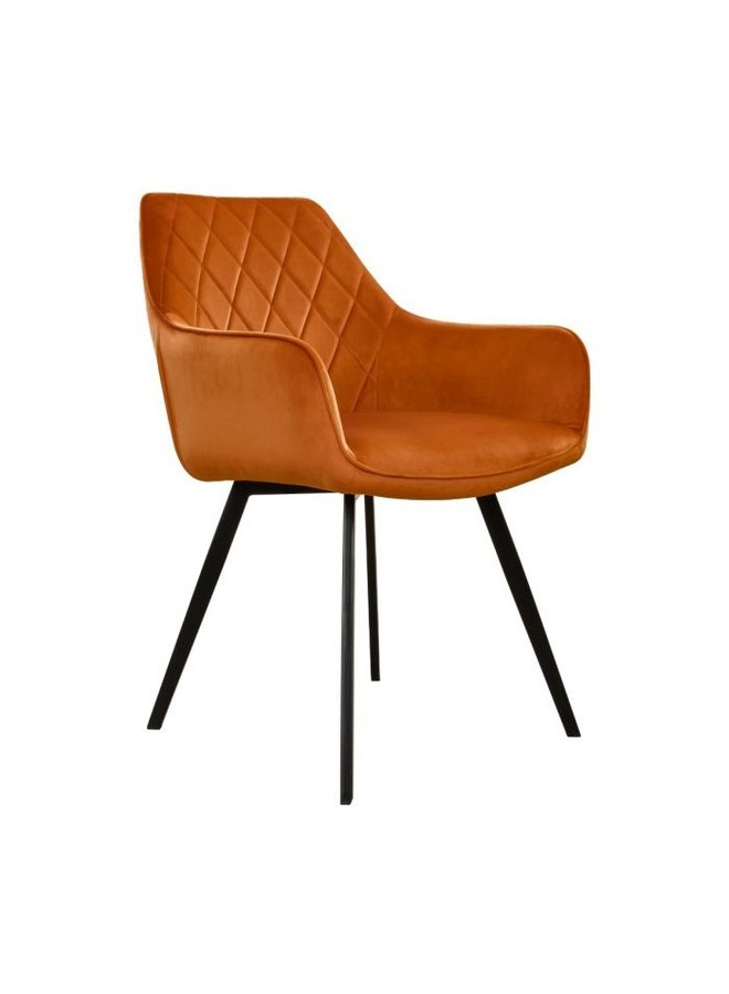 Kick Velvet - Oranje - Stoelen