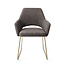 Jesper Home Yanai Eetkamerstoel - Amazing Grey, Slide Gold