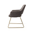 Jesper Home Yanai Eetkamerstoel - Amazing Grey, Slide Gold