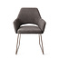 Jesper Home Yanai Eetkamerstoel - Amazing Grey, Slide Rose Gold