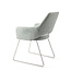 Jesper Home Yanai Eetkamerstoel - Soft Sage, Slide Steel