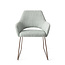 Jesper Home Yanai Eetkamerstoel - Soft Sage, Slide Rose Gold