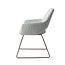 Jesper Home Yanai Eetkamerstoel - Soft Sage, Slide Rose Gold