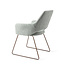 Jesper Home Yanai Eetkamerstoel - Soft Sage, Slide Rose Gold