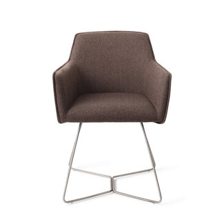 Jesper Home Hofu Potters Clay  Eetkamerstoel - Beehive Steel