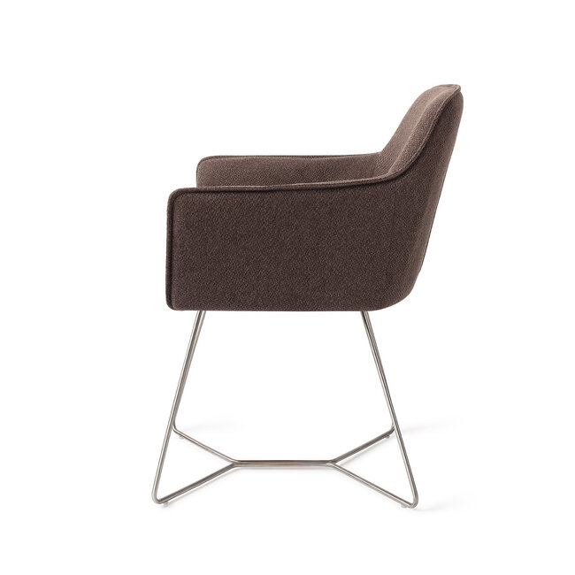 Jesper Home Hofu Potters Clay  Eetkamerstoel - Beehive Steel