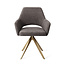 Jesper Home Yanai Eetkamerstoel - Amazing Grey, Turn Gold