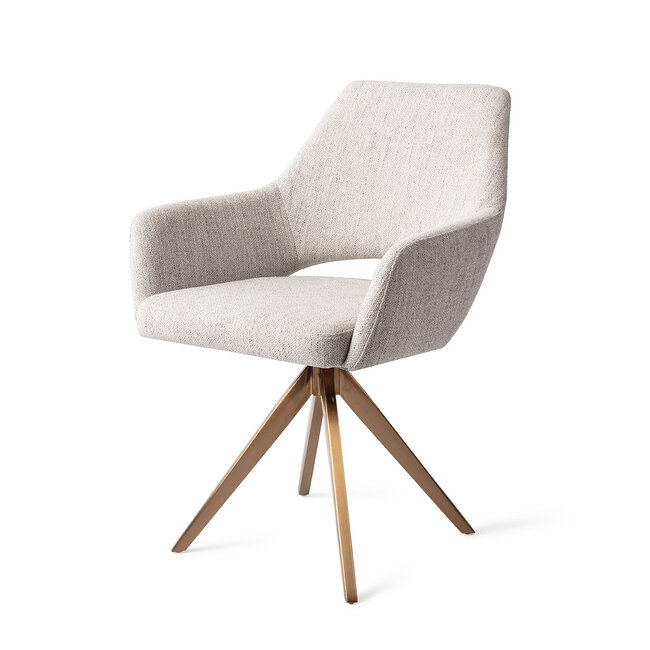 Jesper Home Yanai Eetkamerstoel - Pigeon, Turn Rose Gold