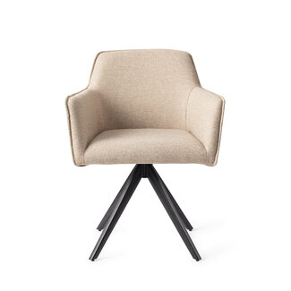 Jesper Home Hofu Wild Walnut  Eetkamerstoel - Turn Black