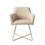 Jesper Home Hofu Wild Walnut Eetkamerstoel - Cross Gold