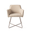 Jesper Home Hofu Wild Walnut Eetkamerstoel - Cross Rose Gold